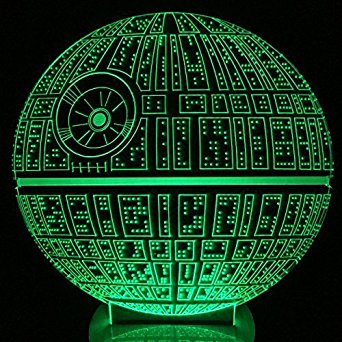 M.Sparkling Creative 3D LED Lamp Star Wars The Death Star Shape Table Lamp